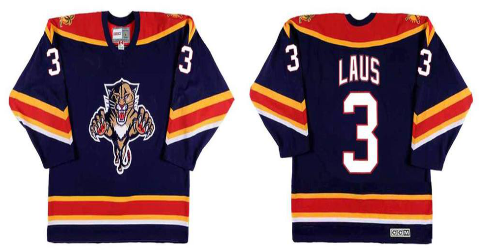 2019 Men Florida Panthers #3 Laus blue CCM NHL jerseys->florida panthers->NHL Jersey